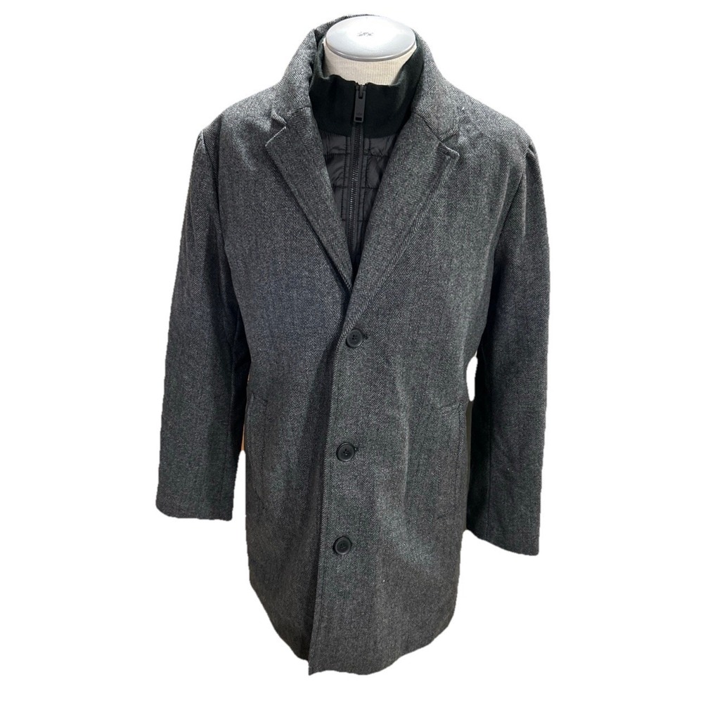 Dockers jacket‎ coat wool blend mens m grey DM9R993